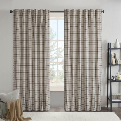 1pc 50 x 108 po avec passe-tringle et passe-tringle avec doublure en molleton