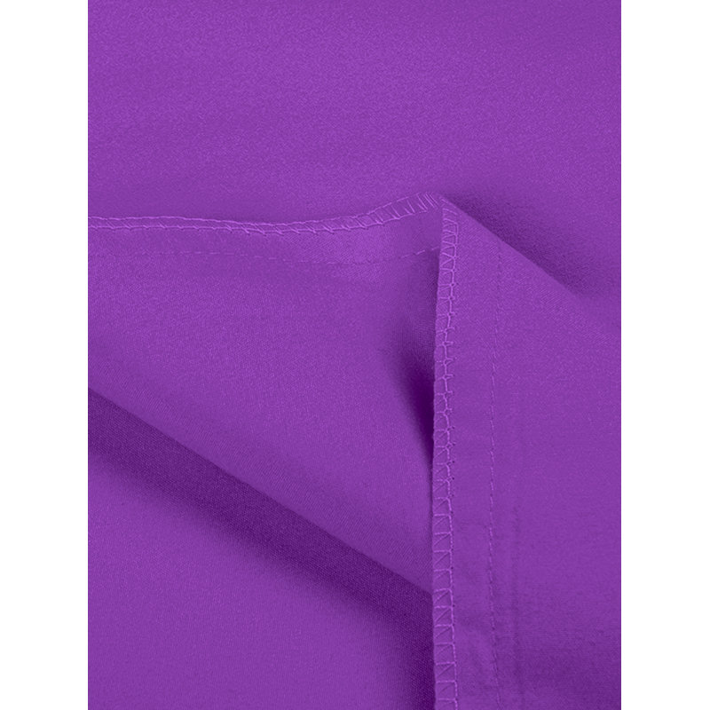 Ensemble de 2 taies d'oreiller en microfibre / polyester pour chambre d'amis , Mauve