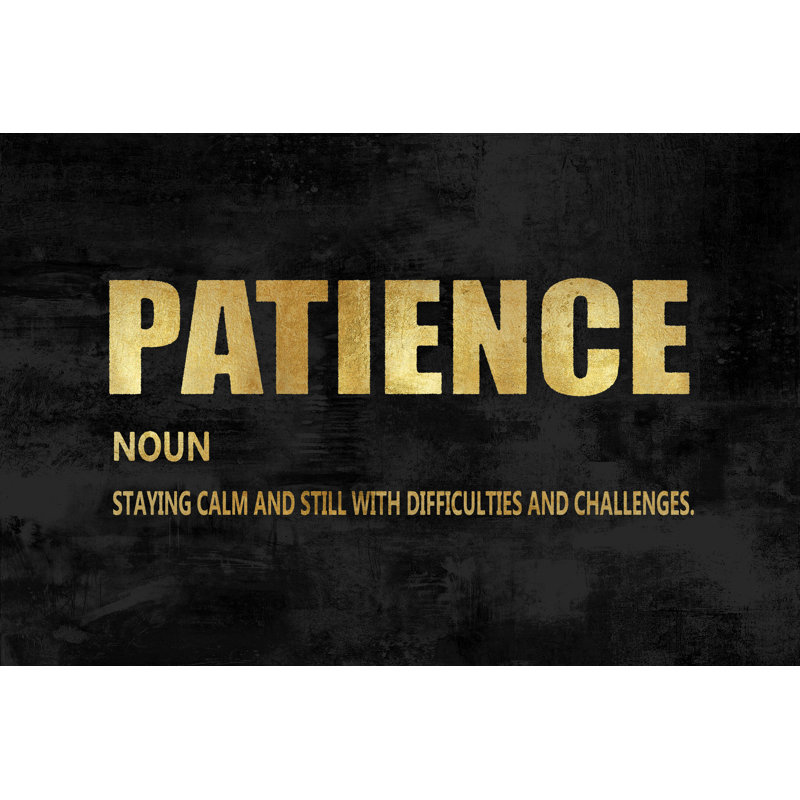 Patience or, H 20 po x l 30 po