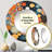 Aboriginal Circular Dot Amber Compositions Round Wall Mirror