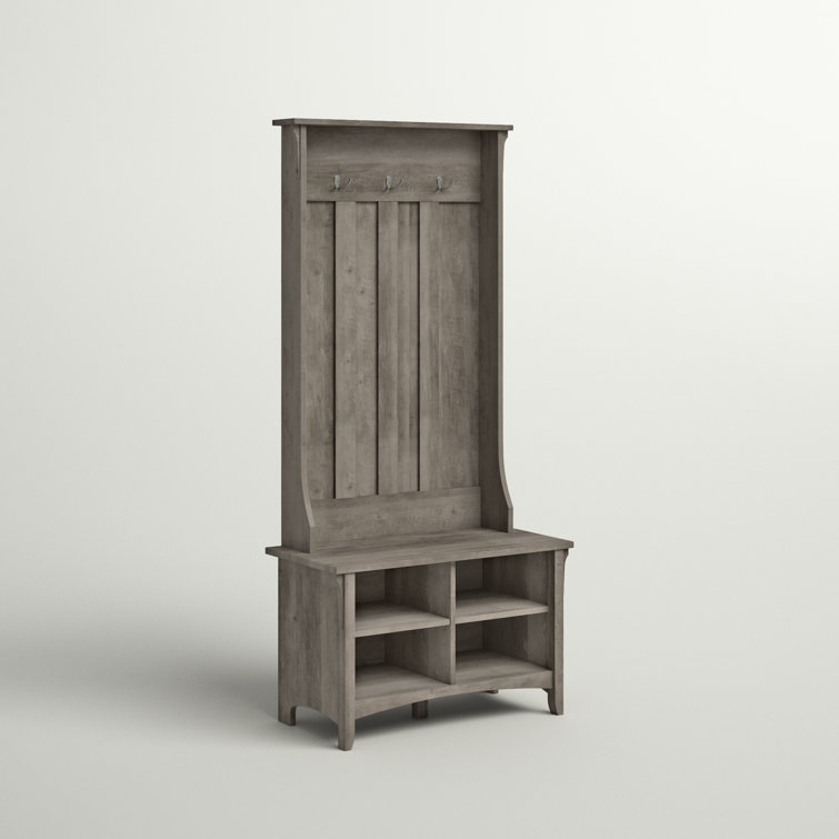 Pernell Hall Tree 32'' Wide with Bench and Shoe Storage