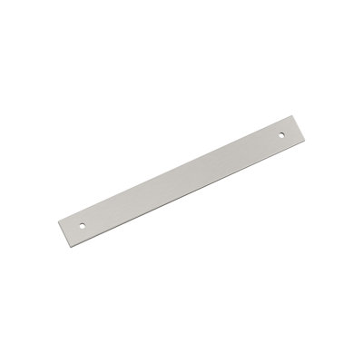 Ladera 7-9/16 inch (192mm) Centre-to-Centre Rectangle Satin Nickel Cabinet Pull Backplate