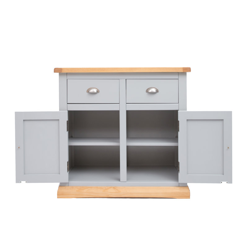 2+2 Sideboard, Grey/Silver/Brown