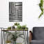 Art mural en métal Ebern Designs «Sentiment Stripes 4» par Chris Paschke-1469183991