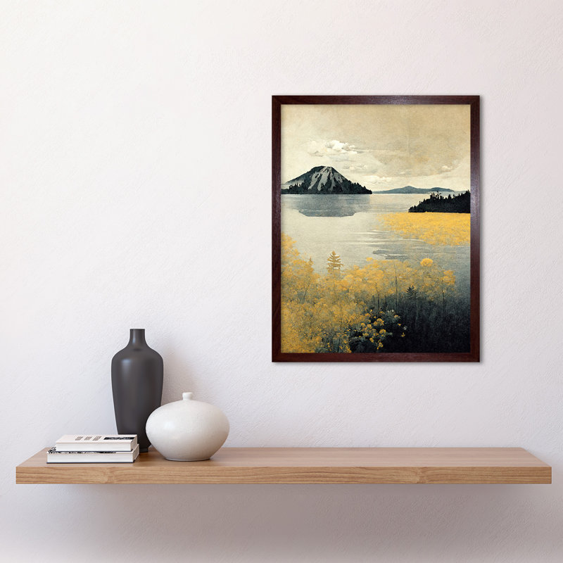 Crater Lake National Park Oregon - Print, Brown Framed Unframed, 43cm H x 33cm W x 2cm D