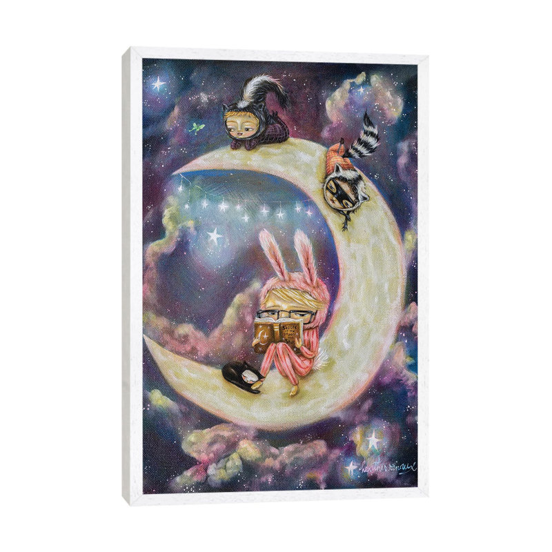 Galaxies Of Imagination by Heather Renaux - Gallery-Wrapped Canvas Giclée on Canvas, White Floater Framed