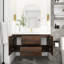 Meuble-lavabo simple avec plateau Makkiyah-522069170