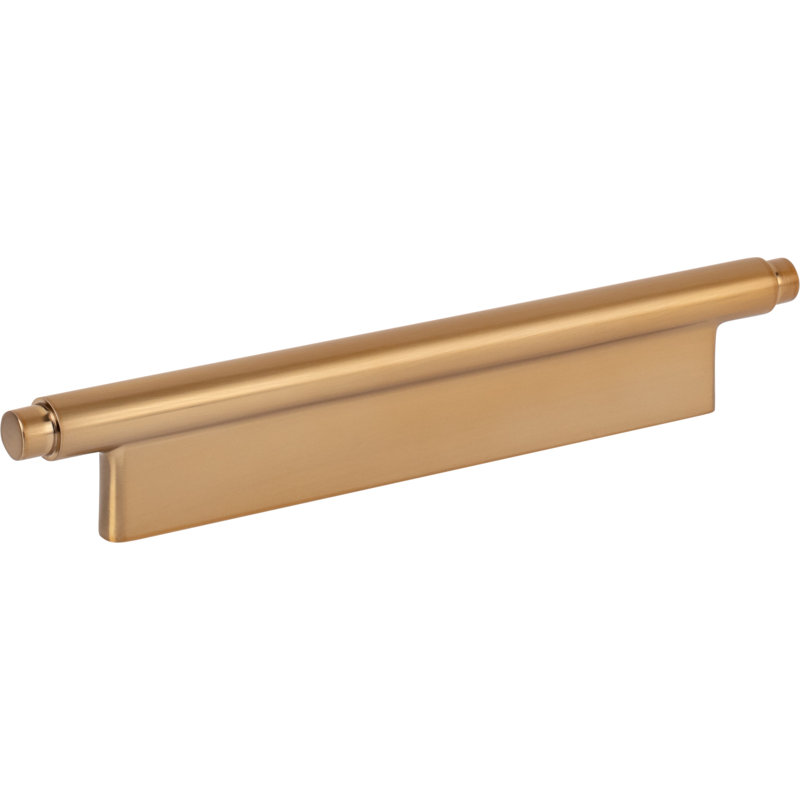 Warm Brass 5 1/16" Bar Pull with Mounting Hardware