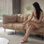 Canapé modulaire en velours kaki 94,49 po-129699524