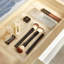 Organisateur de tiroir de bureau extensible iDesign - Collection Clarity - Ensemble de 2 transparents