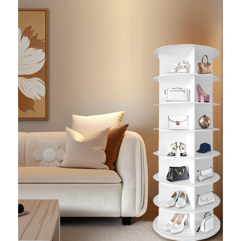 Trey 7-Tier Rotating Shoe Rack Tower