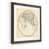 Papier, cadre noyer