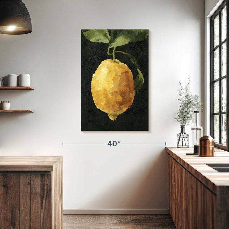 Yarlin Dark Lemon I, 39" H x 26" W