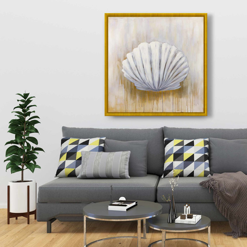 Feston Shell - Beach Living, H 37,25 po x l 37,25 po, Beige, Doré