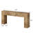 Long Farmhouse Entryway Console Table With Handcrafted Line Design, Wooden Sofa Table For Hallway, Living Room, Or Behind Couch-878365079