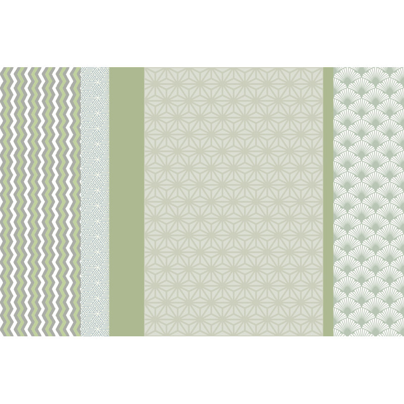 Gyda Vinyl Machine Printed 100cm X 150cm Area Rug