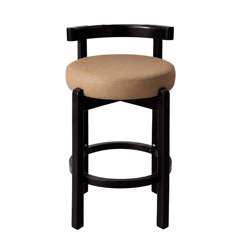 Counter Stool with Solid Wood Frame