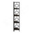 Bookshelf, Bookcase, Etagere, Corner, 4 Tier, 62"H, Office, Bedroom, Laminate, Metal, Contemporary, Modern-1723822486