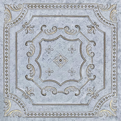 Elizabethan Shield 24'' L x 24'' W Textured PVC Ceiling Tile