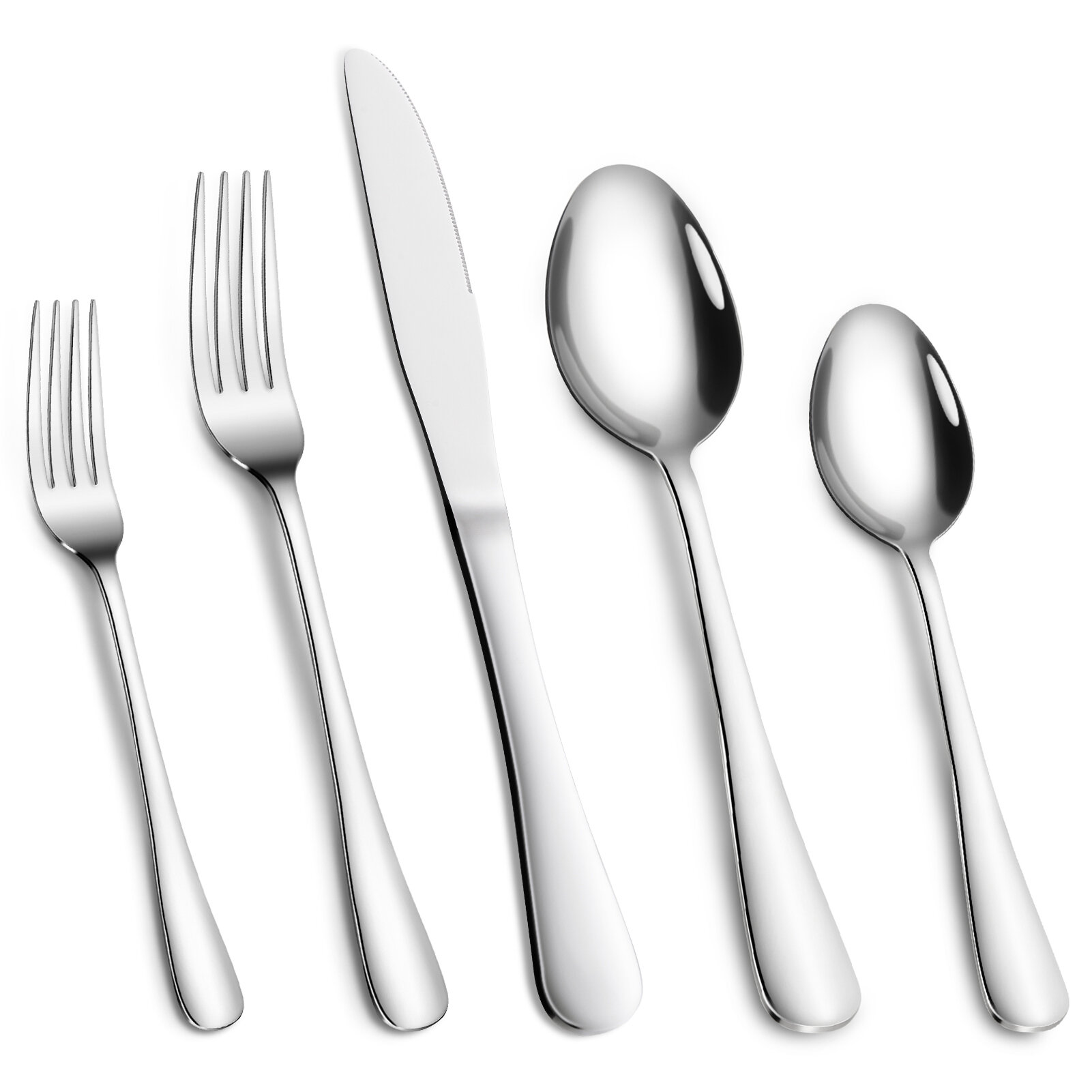 Matte Black Silverware Set for 8, 40 Pieces Heavy Duty Stainless Steel Flatware Set Utensils Cutlery Tableware Set Including Steak Knife Fork and