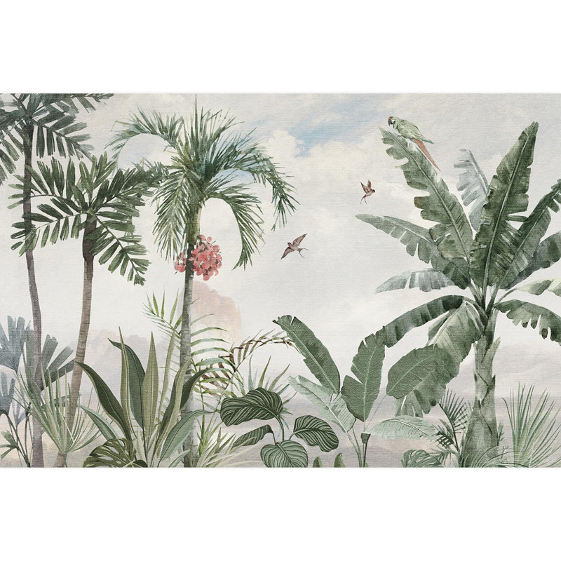 Bordure florale pelez et collez, L 96 po x l 144 po