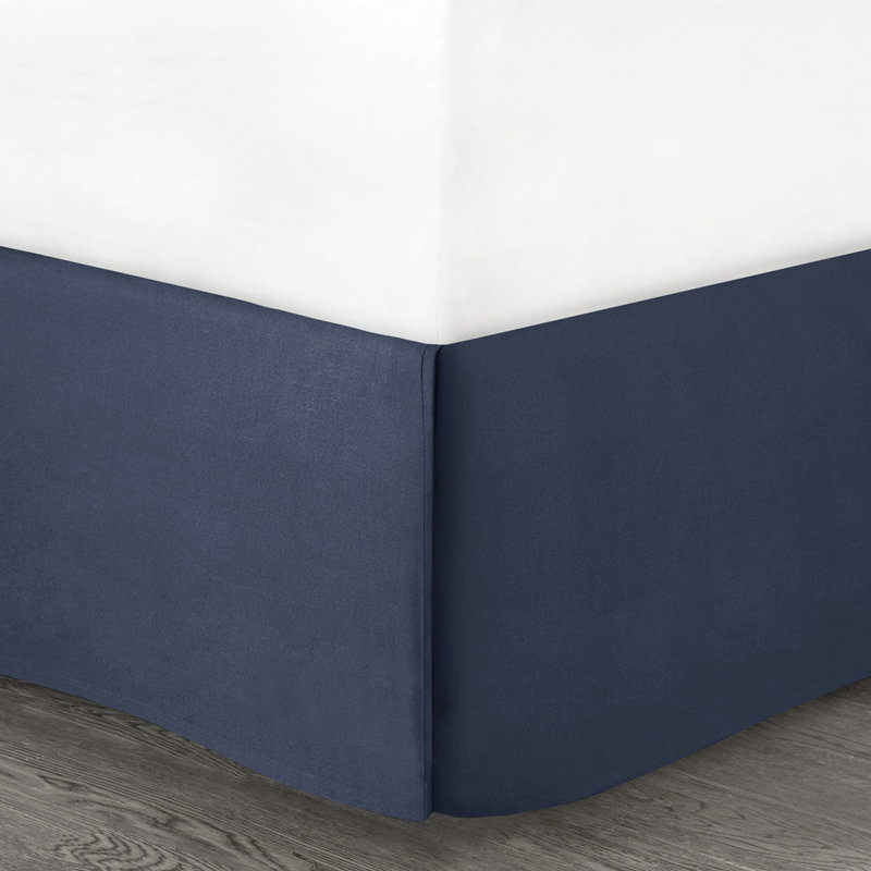 Édredon bleu marine 7 pièces avec coussins décoratifs en seersucker