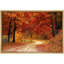 «Autumn Fall Vibrant Orange Forest Trees Nature Landscape», grande impression sur toile encadrée-99141927-99141930