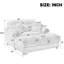 Canapé-lit moderne 62 po Cloud Chaise Cozy