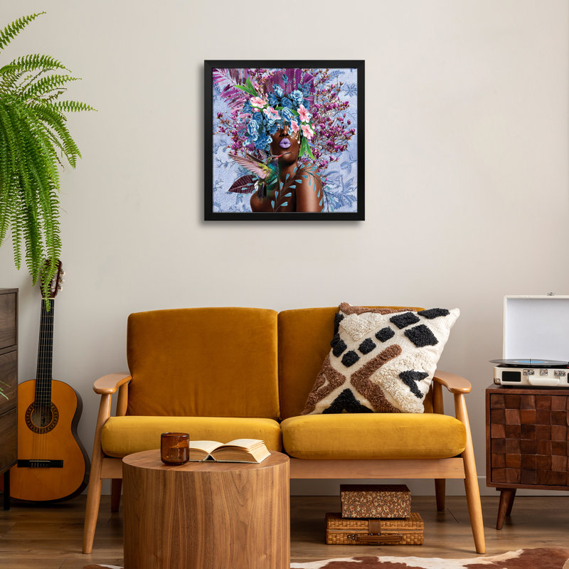 «Women In Bloom - Purplici», affiche encadrée de qualité par Yvonne Coleman Burney, H 16 po x l 16 po