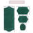 Delean 100% Cotton Bath Rug, Non-Slip, Quick Dry, Machine Washable, Absorbent - 4 Piece Set-2144313051