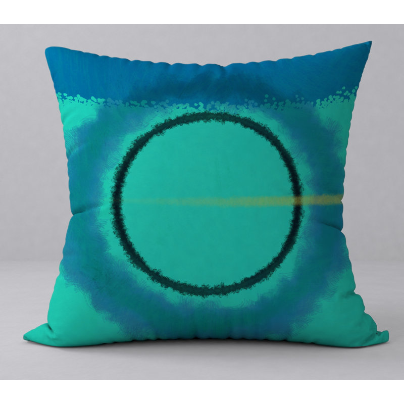 Abstract Reversible Throw Pillow, 18" H x 18" W