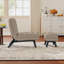  Fauteuil d'appoint rembourré de 25,98 po de largeur avec dossier réglable et repose-pieds-1016831823