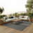  Positano 12' x 15' Black Modern Rug-468786585-468786573
