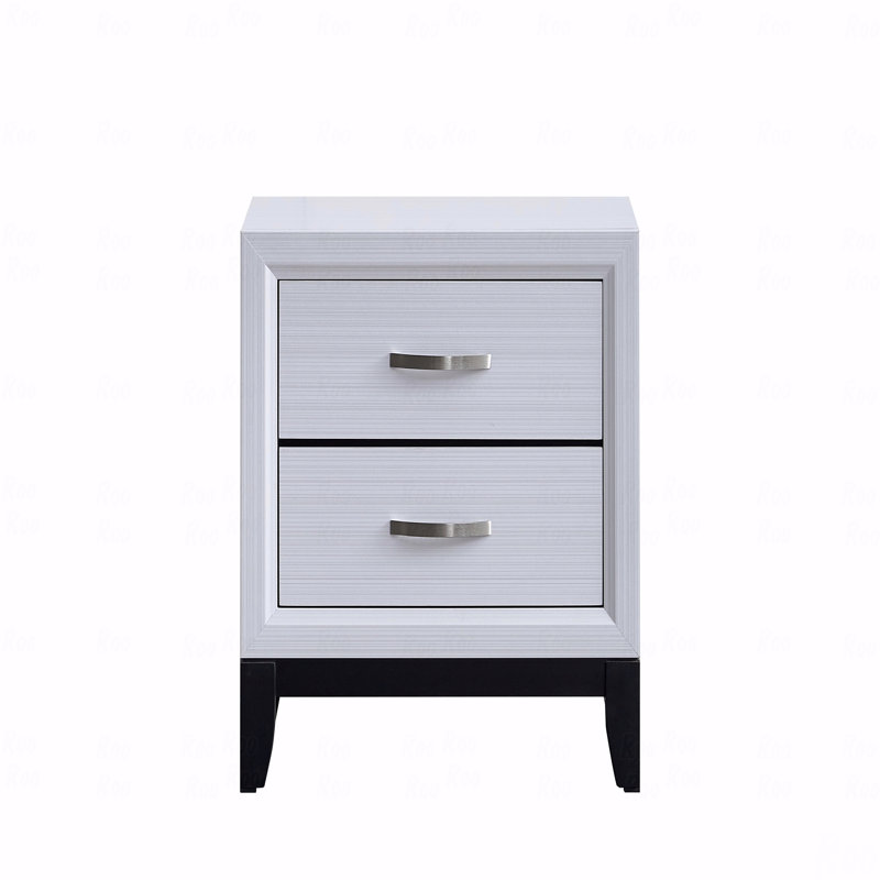 Table de chevet Basic, Blanc