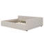 Lit plateforme tapissier avec port USB et lit gigogne simple-1073532266