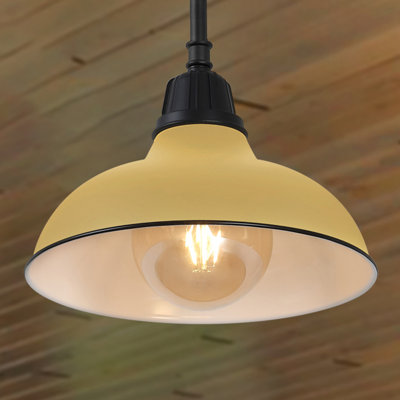 Mamani 1-Bulb 9.25" H Integrated LED Outdoor Pendant