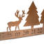 Advent Forest Tealight Copper Metal Centrepiece, H17cm W70cm D6cm