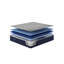 Double matelas très grand refroidissement, changement de phase et mousse de gel, ressorts enveloppés individuellement pour le soutien, respirabilité de la mousse, matelas de 13 po de hauteur avec technologie, pour réduire le mouvement, bleu marine-291449880