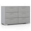 Armoire de rangement 6 tiroirs avec poignées en métal