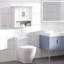 Armoire blanche à 3 salles de bain, avec tablette réglable et 2 portes - Améliorez le rangement au-dessus de la tablette de toilette, organisez facilement vos articles essentiels,