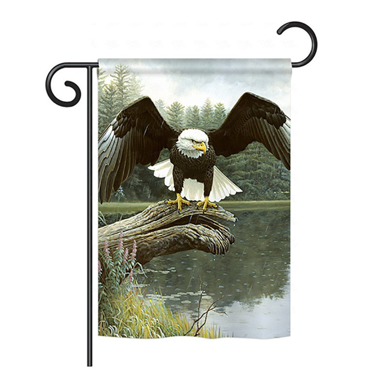 Drapeau maison en polyester 2 côtés majestic douches, H 18,5 po x l 13 po