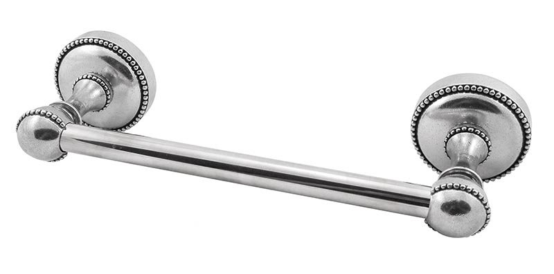 Sanzio Towel Bar, Vintage Pewter, 2.43" H x 32.5" L x 3.75" D