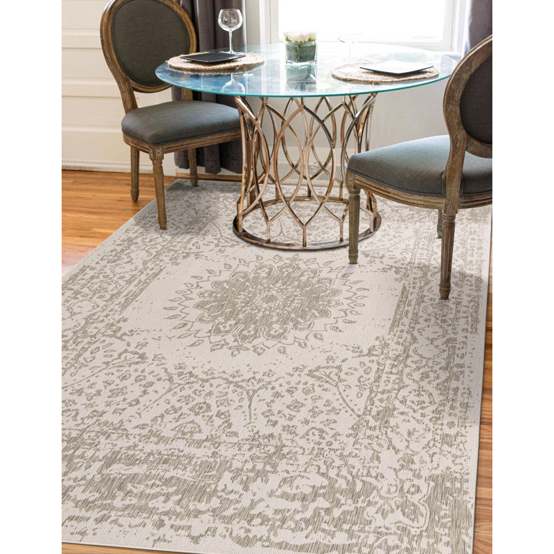 Tapis gris transitionnel Hintz, Rectangle 2 pi x 3 pi 1 po