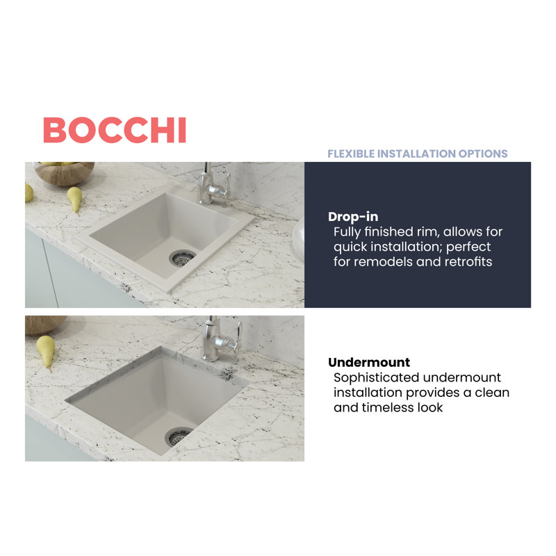 Campino 16.12'' L Single Basin Kitchen Sink