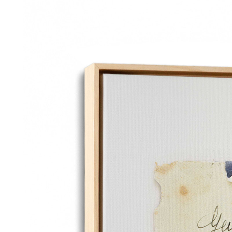 «Wheatear» par Deborah Revell, reproduction d'art, Tanné, H 40 po x l 30 po, Cadre flottant