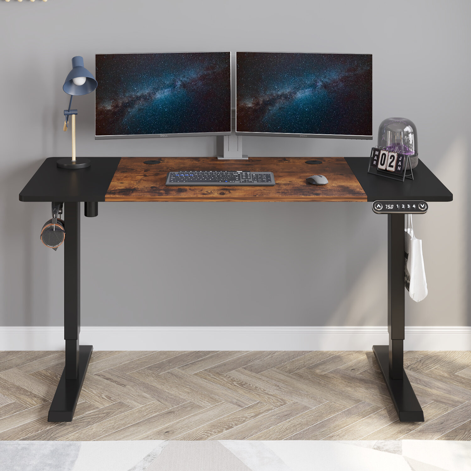 Inbox Zero Fanchon Electric Height Adjustable Standing Desk & Reviews