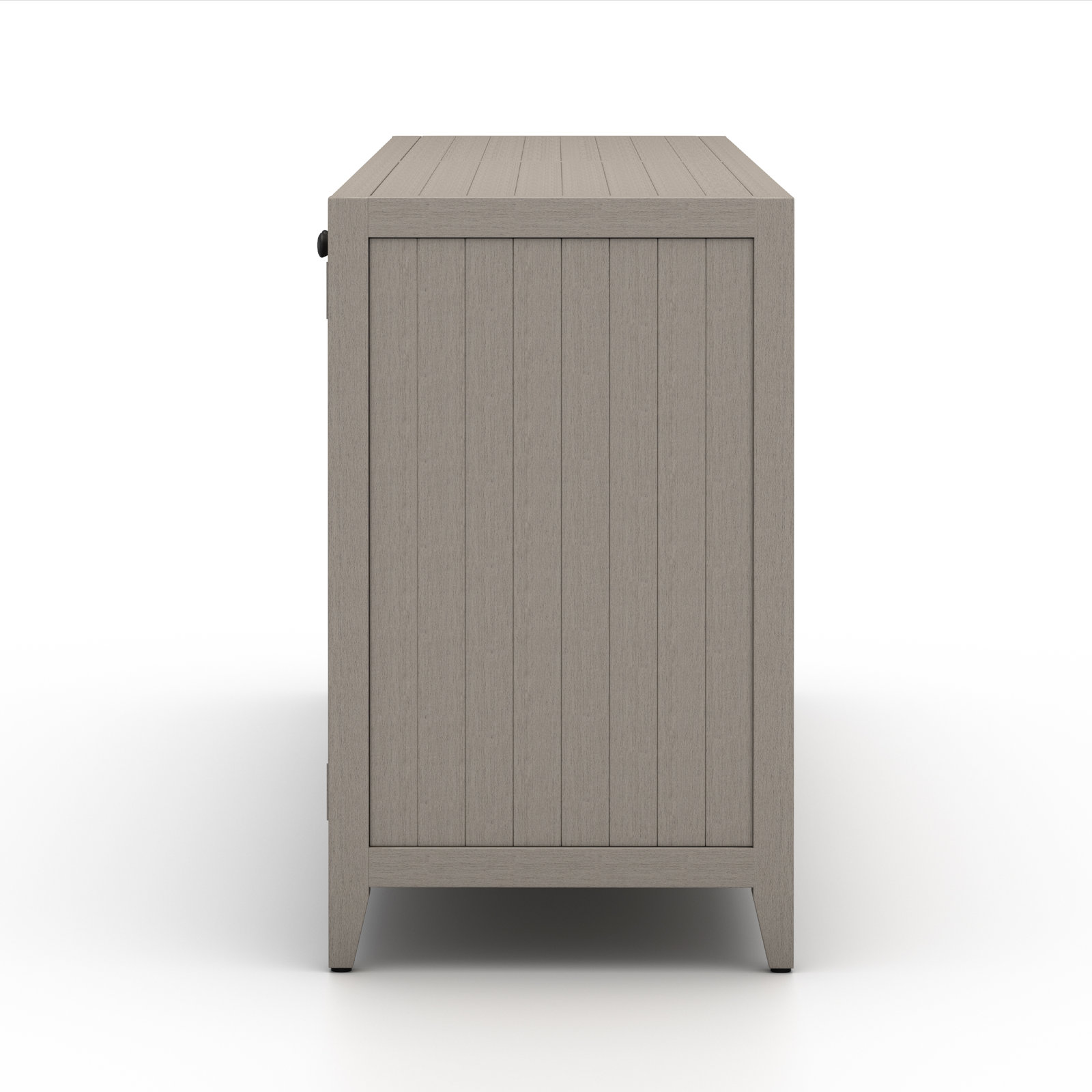 Solid Teak Sideboard, Weathered Gray