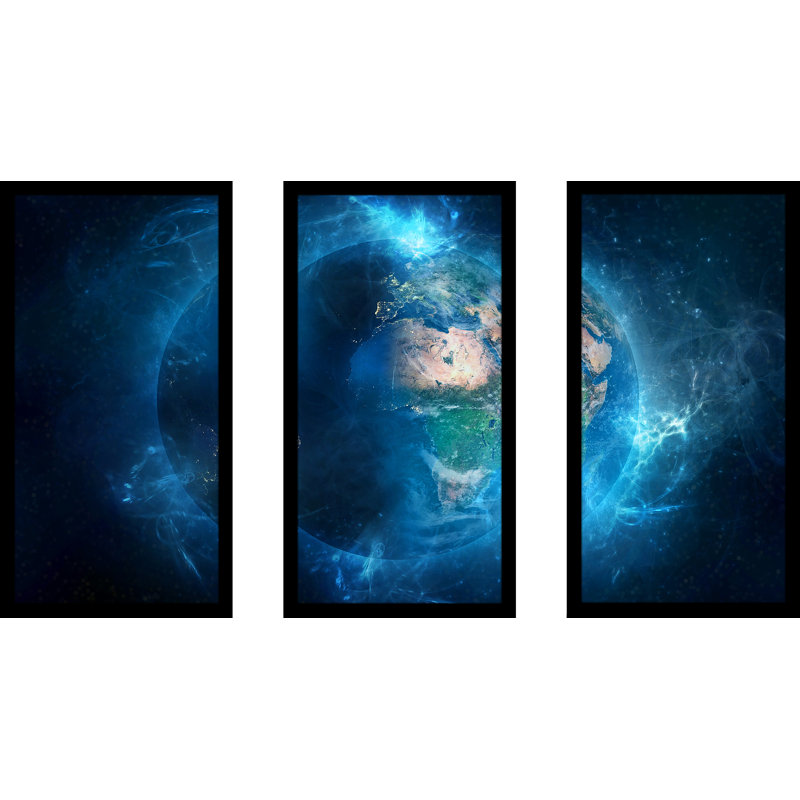 «Wonders of Earth», ensemble de 3 reproductions de photos sur acrylique, H 33,5 po x l 52,5 po x P 1 po