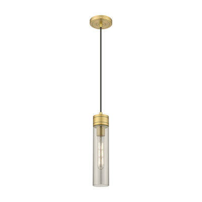 Ballston - Maliyah - Mini-luminaire suspendu à cordon 3 po avec abat-jour en H 8 po - Finition cuivre antique - Abat-jour tourbillon déco