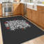 Tapis intérieur transparent lavable à la machine, inscription « Keep Calm and Get Drawn »-1494482702